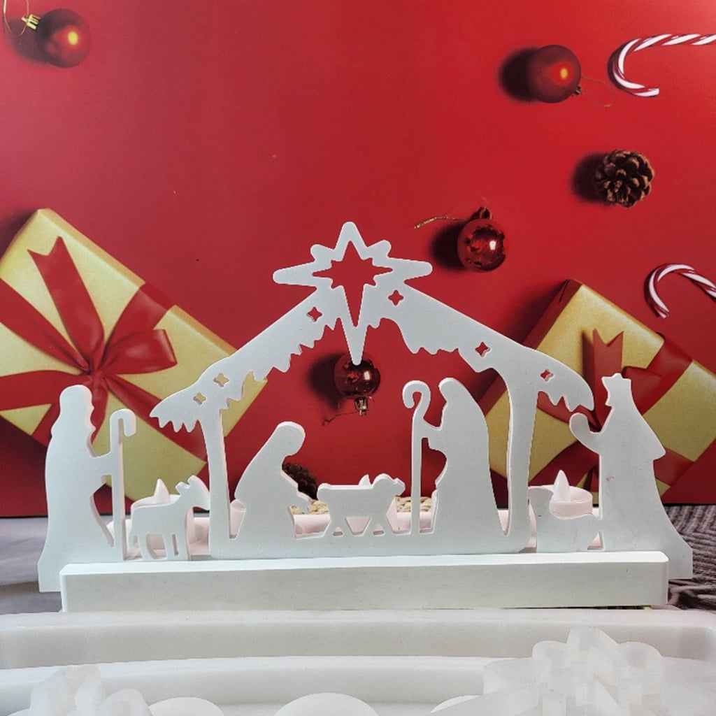 Geemin 3x Jesuses Baptism Candle Molds Castings Molds Silicone Mould Table Decorations