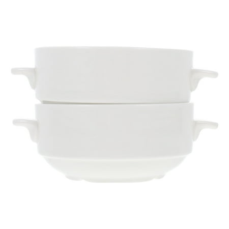 

FRCOLOR 2Pcs Cereal Bowls Steamed Egg Bowls Soup Bowls with Handle Multipurpose Ceramic Bowls