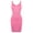Pink, variant on MANIFIQUE Women Shapewear Dress Full Slip Tummy Control Body Shaper V Neck Adjustable Spaghetti Strap