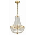 thumbnail image 2 of 603-GA Crystorama Lighting Rylee - 3 Light Chandelier in Classic Style - 14 Inches Wide by 19 Inches High-Antique Gold Finish    -Traditional, 2 of 9