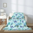 thumbnail image 7 of Sea Turtle Blanket Throw Blanket for Bed Soft Cozy Fluffy Couch Blankets Fleece Blanket Throw Gifts for Women Men Girls Boys 50"x40", 7 of 7