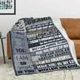 thumbnail image 5 of Grandson Gifts from Grandma Grandpa, Grandson Graduation Gifts Blanket 60’’x50’’, Birthday Gifts for Grandson, Best Grandson Ever Throw Blanket, Grandson Gift Ideas for Christmas Valentines Day, 5 of 6