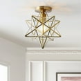thumbnail image 7 of Aiwen Stylish Geometric Novelty Semi Flush Mount Ceiling Lamp Modern Star-Like Light Fixture, 7 of 7