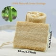 thumbnail image 2 of esponjas orgánicas naturales de lufa, sin blanquear Luffa, exfoliante de ducha ecológico para adultos, limpieza profunda del cuerpo y cuidado de la piel en baño de spa, 4 unidades Adepaton CZMR-ST207-2, 2 of 7
