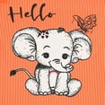 thumbnail image 4 of Toddler Kids Outfit Sets Headband Elephant Print Bodysuit And Bow Pants Set Kids Boys Girls Trendy Comfortable Outfits Sets，3Piece，9 -12 Months, 4 of 8