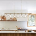 thumbnail image 5 of ACROMA Kiro 7-light Farmhouse 48In Linear Chandelier Industrial Rectangle Dining Lighting - 48'' W x 7.78'' D x 11'' H Pine, 5 of 5