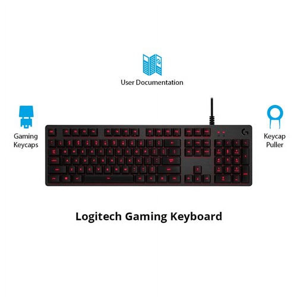 Logitech G413 Backlit Mechanical Gaming Keyboard with USB Passthrough, Carbon - image 4 of 4