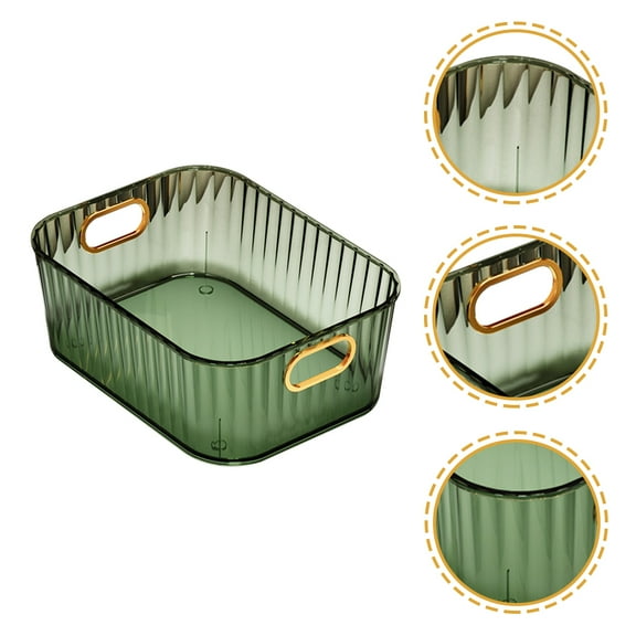 Pretyzoom Makeup Storage Case Cosmetics Organizer Dark Green 1Pack
