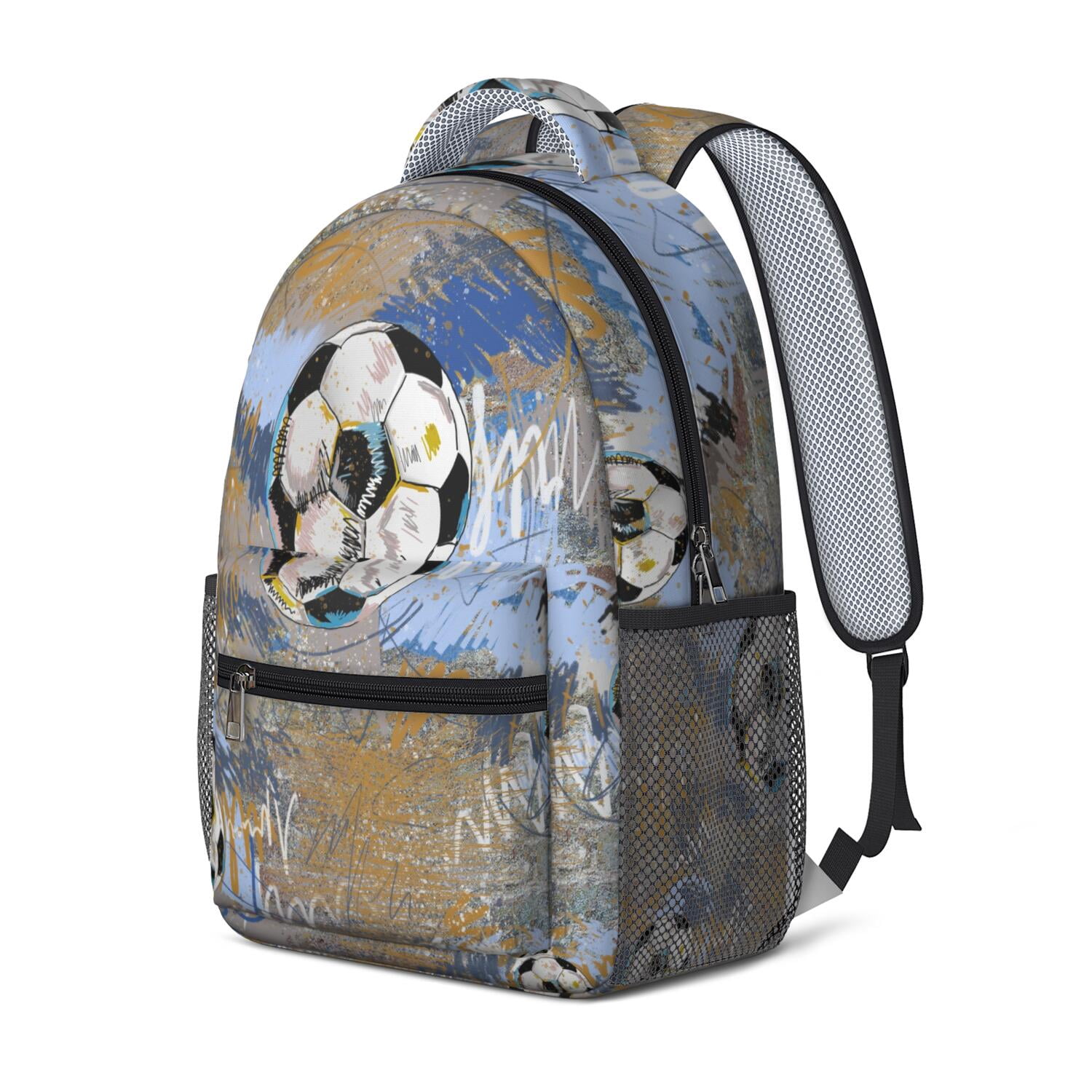 Team Spirit Waterproof Backpack - Ergonomic Student Backpack for Baseball, Football, Soccer Fans - Breathable & Durable Design for Teens