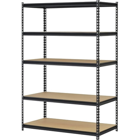 

Muscle Rack 5-Shelf Steel Shelving Silver-Vein (18 D x 48 W x 72 H)