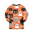 thumbnail image 6 of CAICJ98 Halloween Pajamas for Boys Pumpkin Ghost Pajamas for Toddler Girls Long Sleeve Top and Pants Pjs Set Kids 2 Piece Soft Cotton Sleepwear (2-3 T,Orange), 6 of 9