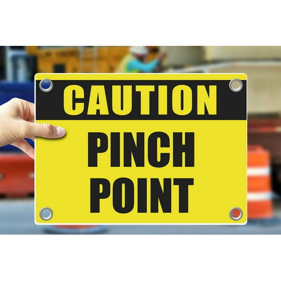 PINCH POINT | Warning Notice Caution Danger 3mm PVC Sign