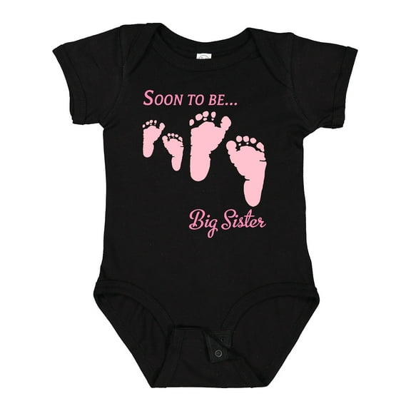 Inktastic Soon to Be Big Sister Girls Baby Bodysuit