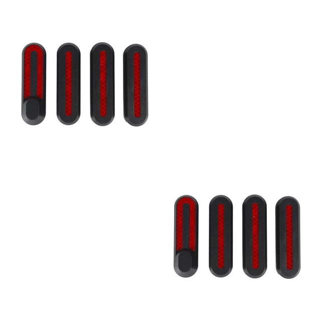 Soidarity 4 Uds Scooter rueda trasera delantera cubierta de neumático Hubs carcasa protectora pegatina para Mijia M365 Scooter Eléctrico negro 2piezas