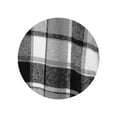 thumbnail image 3 of JUSLIO Button-Up Women Tops Plaid with Pockets Cardigans Irregular Print Long sleeve Collar Cardigans Black 2XL, 3 of 6