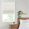 thumbnail image 3 of JERFIT White Cordless Roman Shade 35" x 64" Light Filtering Polyester Linen Blend Window Treatment for Easy Installation, 3 of 10