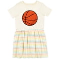 thumbnail image 3 of Inktastic Basketball Sports Ball Girls Toddler Dress, 3 of 5