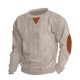 thumbnail image 1 of Blusas y camisas de manga larga con cuello redondo, sudadera con capucha, bolsillo, color liso, corte medio, media cremallera, para hombre, manga larga, sin capucha, ropa informal, chaquetas, blusa pa, 1 of 5
