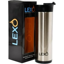 LEXO Temperature-Regulating 16 oz. Tumbler with Drink Now Technology Stainless Steel