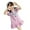 Pink, variant on Odeerbi Toddler Dress Girls Princess Dresses Ruffle Sleeve Tassels Stripe Print Dress Outfits Baby Clothes Blue