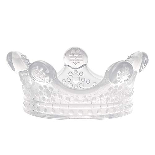 Haakaa Crown Teether - Super Soft Silicone Teething Toys for 3m+ Babies, BPA Free, Transparent Color