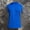 Blue, variant on Raglan Color Block Crew Neck Sport T Shirt Men Slim Fit Quick Dry Sweat Resistant Top for Workout Cycling Daily Fitness Looks Gray M