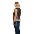 thumbnail image 2 of Cripple Creek Western Vest Womens Faux Aviator Zip L Pinecone CW8413, 2 of 2