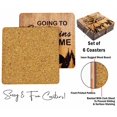 thumbnail image 4 of Inkdotpot Set of 6 Drink Coasters Easy Clean 4-inch SquareCoastersCork Base-Reusable- Mountain Quotes, 4 of 8