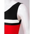 thumbnail image 4 of iixpin Mens zipper Sports Jumpsuit Contrast Color Sleeveless Bodysuit for Workout Cycling Gymnastics Red XL, 4 of 9