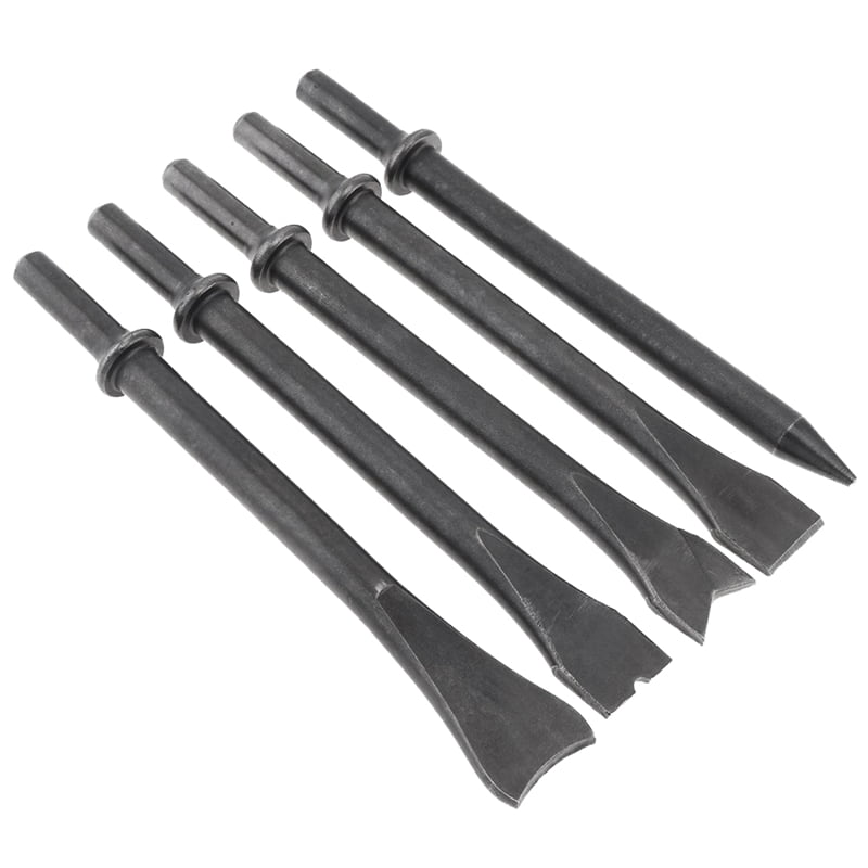 5Pcs/Lot Accessories Hard Steel Solid Long Air Chisel Impact Head Support Pneumatic Tool for
