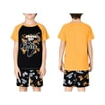 thumbnail image 2 of Beezizac 3-Piece Cozy Pajamas For Big Boys Yellow Gamer Short Sleeves Shorts Set & Pants Cool PJ Size 10, 2 of 9