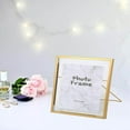 thumbnail image 3 of Creative Nordic Metal Glass Photo Frame Crafts Home Desktop Frame Decoration Home Office Bedroom Decors S Golden, 3 of 9