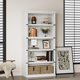 thumbnail image 2 of Blanca estilo rural almacenamiento estantes - floor standing book racks para dormitorio, sala de estar, o oficina, 2 of 7