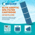 thumbnail image 2 of Hurricane HF4975-01M Elite Aseptic Spa Filter Cartridge for PRB75 and Unicel C-4975, 2 of 9