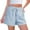 Blue, variant on Audhol Lounge Shorts for Women! Striped Shorts for Women High Waisted Beach Casual Drawstring Pull on Elastic Waist Summer Shorts with Pockets Sleep Shorts Women Black L