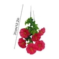 thumbnail image 3 of Artificial Petunia Flowers 50 Stems 13 Inch UV Resistant Fake Petunia Bouquet, Realistic Faux Floral Bundle for Outdoor Garden Patio Window Box Hanging Basket Home Decor, 3 of 6