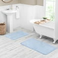 thumbnail image 3 of Mainstays Basic Polyester Bath Rug, Blue Shell, 20" x 32", 3 of 9