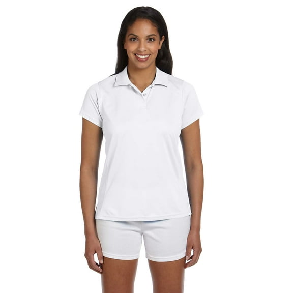 Harriton M315W Ladies 4 oz. Polytech Polo