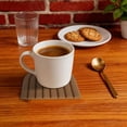 thumbnail image 5 of Unique Bargains 1 Pc Simple Design Silicone Coaster Brown Orange, 5 of 5