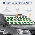 thumbnail image 4 of Windshield Sun Shade, Bell Pepper Pattern Green Foldable Car Sun Shade Windshield For Front, 2 Pieces, 4 of 4