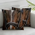 thumbnail image 3 of nygtbtfer Throw Pillow Covers, Couch Pillows Covers, Set of 2 Throw Pillow Cases, Horse Animal, Decorative Throw Pillow Covers, Pillow Cover White, 3 of 7