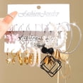 thumbnail image 4 of Juego De Pendientes De Gota De Pato De Mariposa De Corazón Colorido Para Aro De Serpiente De Perlas Accesorios De Joyería Para Mujeres, 4 of 4