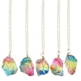 thumbnail image 1 of Miangastore 5pcs Natural Crystal Stone Hanging Ornament Delicate Natural Stone Decoration, 1 of 8
