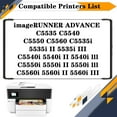 thumbnail image 2 of GPR-55 GPR55 Developer Kit, Compatible for Canon ImageRUNNER Advance C5535 C5540 C5550 C5560 C5535i 5535i II 5535i III C5540i 5540i II 5540i LLL C5550i 5550i II Printers, 2 of 7