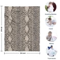 thumbnail image 4 of Boho Black and White Ethnic Pattern Blanket,Comfortable Soft Flannel Throw Blanket,All Season,Warm Lightweight Blankets for Sofa Bed Couch Living Room Chair,30"x40", 4 of 4