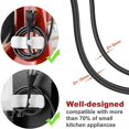 thumbnail image 3 of Organiseur Cable, 14 Pièce Enrouleur de Cordon Electromenager, Enrouleur Porte-câble pour Appareils de Cuisine, Cable Clips Support de Câble pour Petits Appareils Ménagers, Mélangeur, 3 of 5