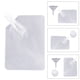 thumbnail image 5 of Bolsas transparentes con boquilla de succión, 20 unidades, recipientes portátiles para bebidas, con 2 embudos para camping y viajes (10 bolsas de 250 ml + 10 bolsas de 350 ml), 5 of 8