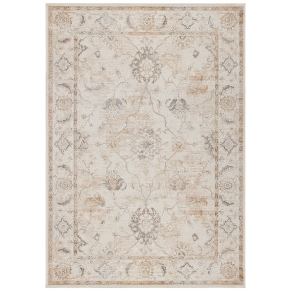 SAFAVIEH Atlas Alayna Oriental Area Rug, Ivory/Beige, 5'3" x 7'7"