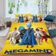 thumbnail image 2 of Megamente Conjunto de sábanas temático, trío de piezas, cómodo y amigable con la piel, diseño único, regalo de decoración para el hogar para familiares, amigos y fans,135cm *200cm, 2 of 6