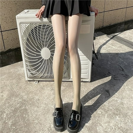 

2 pairs Women Gradient Stockings Hook Proof Ultra Thin Stockings Color random